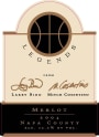 Cosentino Legends Merlot 2004 Front Label