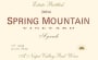 Spring Mountain Vineyard Syrah 2004  Front Label