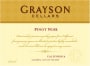 Grayson Cellars Pinot Noir 2016  Front Label