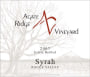 Agate Ridge Vineyard Syrah 2007  Front Label