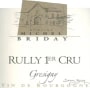 Michel Briday Rully Gresigny Premier Cru 2015  Front Label