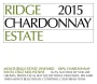 Ridge Santa Cruz Mountains Chardonnay 2015  Front Label