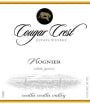 Cougar Crest Estate Viognier 2015  Front Label