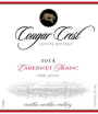 Cougar Crest Cabernet Franc 2013  Front Label