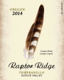 Raptor Ridge Tempranillo 2014 Front Label
