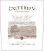 Criterion Reserve Chalk Hill Cabernet Sauvignon 2015  Front Label