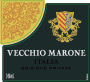 Vecchio Marone Edizione Privata Primitivo 2016  Front Label