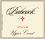 Babcock Upper Crust Syrah 2015  Front Label