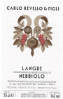 Carlo Revello & Figli Langhe 2019  Front Label