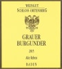 Schloss Ortenberg Baden Grauer Burgunder Alte Reben 2015  Front Label