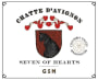 Seven of Hearts Chatte dAvignon Grenache Syrah Mourvedre 2014  Front Label
