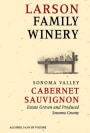 Larson Family Winery Cabernet Sauvignon 2013  Front Label
