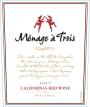 Menage a Trois Folie a Deux Red 2017  Front Label