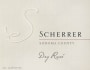 Scherrer Winery Sonoma County Dry Rose 2017  Front Label