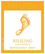 Barefoot Riesling 2015  Front Label