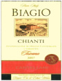 Castellani Chianti Biagio Sangiovese 2007  Front Label