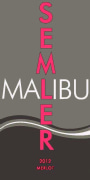 Malibu Wines Semler Merlot 2012 Front Label