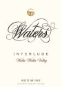 Waters Interlude Red 2009  Front Label