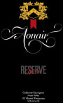 Aonair Reserve Cabernet Sauvignon 2012  Front Label
