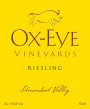 Ox-Eye Vineyards Riesling 2012  Front Label