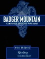 Badger Mountain N.S.A Organic Riesling 2014  Front Label