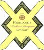Highlands Winery Cabernet Sauvignon 2008  Front Label