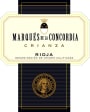 Marques de la Concordia Rioja Crianza 2013  Front Label