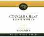 Cougar Crest Estate Viognier 2007  Front Label