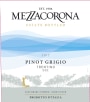Mezzacorona Pinot Grigio 2017  Front Label