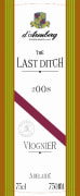 d'Arenberg The Last Ditch Viognier 2008 Front Label