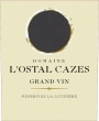 L'Ostal Cazes Minervois La Liviniere Grand Vin 2014 Front Label