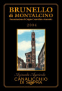 Canalicchio di Sopra Brunello di Montalcino 2004  Front Label