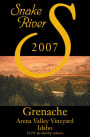 Snake River Winery Arena Valley Vineyard Grenache 2007 Front Label