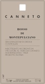 Canneto Rosso di Montepulciano 2016  Front Label