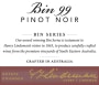Lindeman’s Bin Series Bin 99 Pinot Noir 2016  Front Label