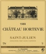 Chateau Hortevie Saint Julien 1999  Front Label