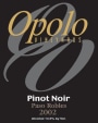 Opolo Pinot Noir 2002  Front Label