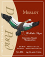 Duck Pond Desert Wind Vineyard Merlot 2012  Front Label