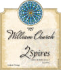 William Church Winery 2 Spires 2009 Front Label