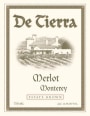 De Tierra Vineyard Estate Merlot 2007  Front Label