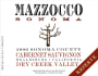 Mazzocco Reserve Cabernet Sauvignon 2006  Front Label