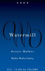 Watermill Estate Malbec 2008  Front Label