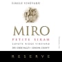 Miro Cellars Coyote Ridge Vineyard Reserve Petite Sirah 2014  Front Label