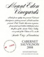 Mount Eden Vineyards Estate Cabernet Sauvignon 2008  Front Label