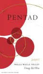 Seven Hills Winery Pentad Red 2005  Front Label