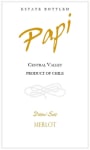 Papi Demi Sec Merlot 2017  Front Label