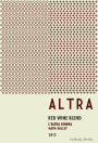 Altra L'Altra Donna Red Wine Blend 2012  Front Label