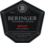 Beringer Founders' Estate Merlot 2017  Front Label