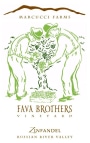 Marcucci Farms Fava Brothers Vineyard Zinfandel 2014 Front Label
