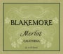 Blakemore Merlot 2014  Front Label